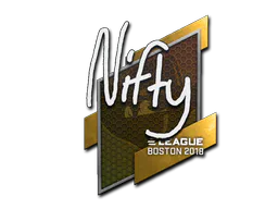 Sticker Nifty | Boston 2018 - Preço e onde comprar no CS2