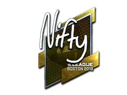 Sticker Nifty (Foil) | Boston 2018 - Preço e onde comprar no CS2