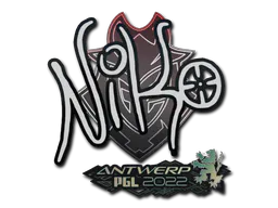 Sticker NiKo | Antwerp 2022 - Preço e onde comprar no CS2