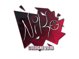 Sticker NiKo | Cologne 2016 - Preço e onde comprar no CS2