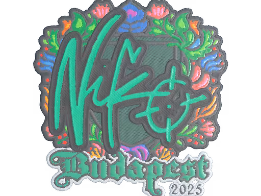 Sticker NiKo (Embroidered) | Budapest 2025 - Preço e onde comprar no CS2