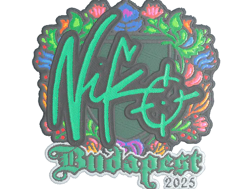Sticker NiKo (Embroidered) | Budapest 2025 - Preço e onde comprar no CS2