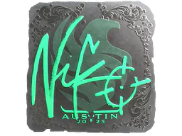 Sticker NiKo (Foil) | Austin 2025 - Preço e onde comprar no CS2