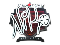 Sticker NiKo (Foil) | Berlin 2019 - Preço e onde comprar no CS2