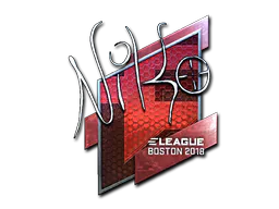 Sticker NiKo (Foil) | Boston 2018 - Preço e onde comprar no CS2