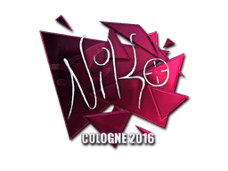 Sticker NiKo (Foil) | Cologne 2016 - Preço e onde comprar no CS2