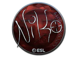 Sticker NiKo (Foil) | Katowice 2019 - Preço e onde comprar no CS2