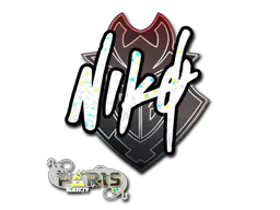 Sticker niko (Glitter)  | Paris 2023 - Preço e onde comprar no CS2