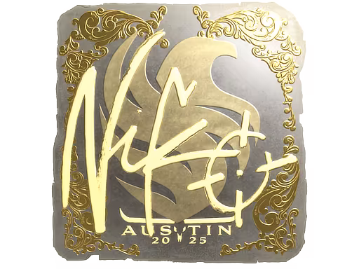 Sticker NiKo (Gold) | Austin 2025 - Preço e onde comprar no CS2