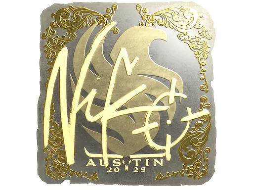 Sticker NiKo (Gold) | Austin 2025 - Preço e onde comprar no CS2