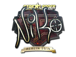 Sticker NiKo (Gold) | Berlin 2019 - Preço e onde comprar no CS2