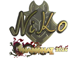 Sticker NiKo (Gold) | Shanghai 2024 - Preço e onde comprar no CS2