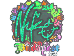 Sticker NiKo (Holo) | Budapest 2025 - Preço e onde comprar no CS2