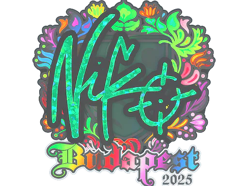 Sticker NiKo (Holo) | Budapest 2025 - Preço e onde comprar no CS2