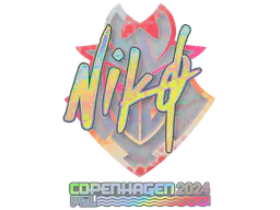 Sticker NiKo (Holo) | Copenhagen 2024 - Preço e onde comprar no CS2