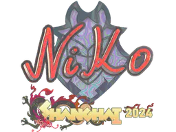 Sticker NiKo (Holo) | Shanghai 2024 - Preço e onde comprar no CS2