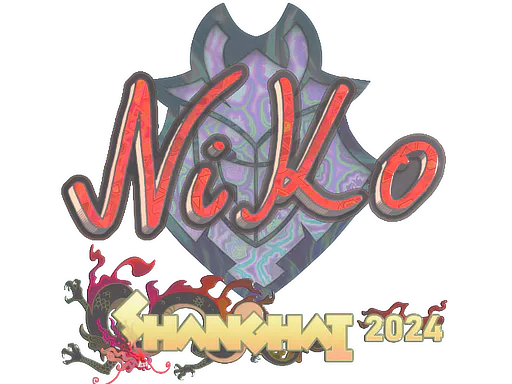 Sticker NiKo (Holo) | Shanghai 2024 - Preço e onde comprar no CS2