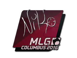 Sticker NiKo | MLG Columbus 2016 - Preço e onde comprar no CS2