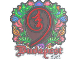 Sticker nin9 (Embroidered) | Budapest 2025 - Preço e onde comprar no CS2