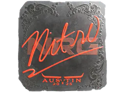 Sticker nitr0 (Foil) | Austin 2025 - Preço e onde comprar no CS2