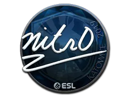 Sticker nitr0 (Foil) | Katowice 2019 - Preço e onde comprar no CS2