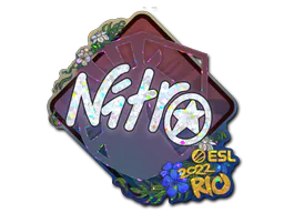Sticker nitr0 (Glitter) | Rio 2022 - Preço e onde comprar no CS2