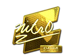 Sticker nitr0 (Gold) | Atlanta 2017 - Preço e onde comprar no CS2