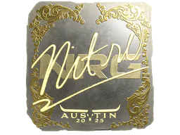 Sticker nitr0 (Gold) | Austin 2025 - Preço e onde comprar no CS2