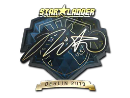 Sticker nitr0 (Gold) | Berlin 2019 - Preço e onde comprar no CS2