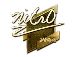 Sticker nitr0 (Gold) | Boston 2018 - Preço e onde comprar no CS2