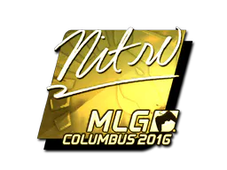 Sticker nitr0 (Gold) | MLG Columbus 2016 - Preço e onde comprar no CS2