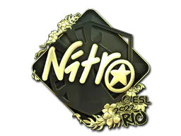 Sticker nitr0 (Gold) | Rio 2022 - Preço e onde comprar no CS2