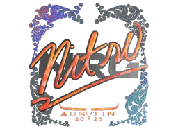Sticker nitr0 (Holo) | Austin 2025 - Preço e onde comprar no CS2