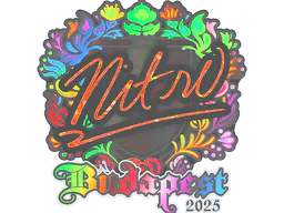 Sticker nitr0 (Holo) | Budapest 2025 - Preço e onde comprar no CS2