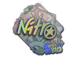 Sticker nitr0 (Holo) | Rio 2022 - Preço e onde comprar no CS2