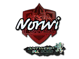 Sticker Norwi (Glitter) | Antwerp 2022 - Preço e onde comprar no CS2
