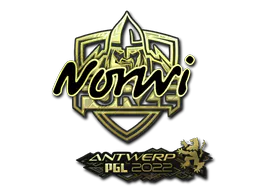 Sticker Norwi (Gold) | Antwerp 2022 - Preço e onde comprar no CS2