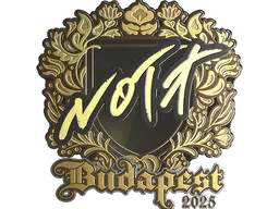 Sticker nota (Gold) | Budapest 2025 - Preço e onde comprar no CS2