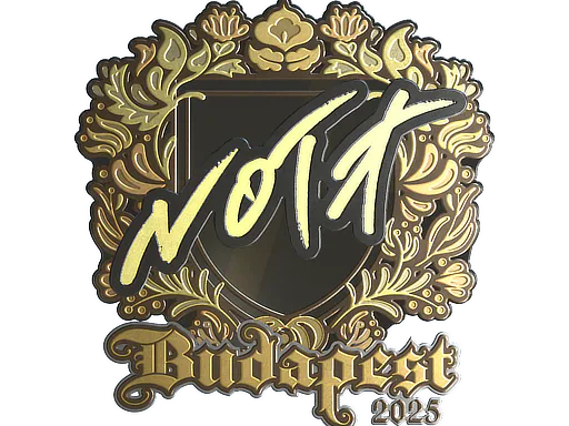 Sticker nota (Gold) | Budapest 2025 - Preço e onde comprar no CS2