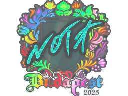 Sticker nota (Holo) | Budapest 2025 - Preço e onde comprar no CS2