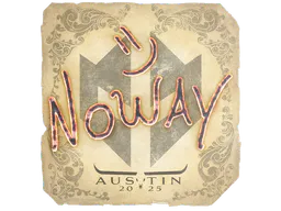 Sticker noway | Austin 2025 - Preço e onde comprar no CS2