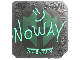 Sticker noway (Foil) | Austin 2025 - Preço e onde comprar no CS2