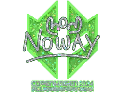 Sticker noway (Glitter) | Copenhagen 2024 - Preço e onde comprar no CS2