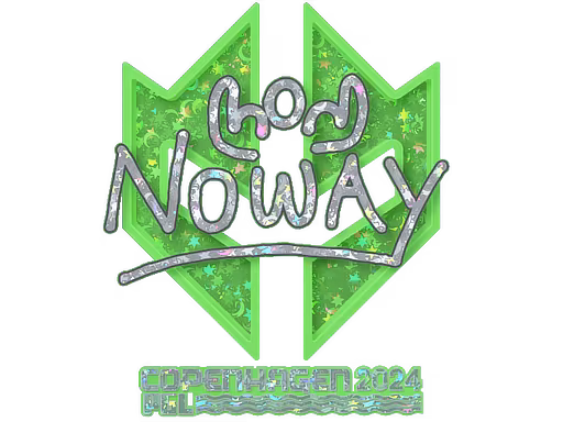 Sticker noway (Glitter) | Copenhagen 2024 - Preço e onde comprar no CS2