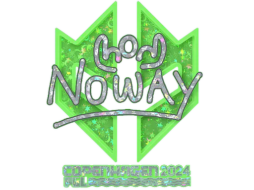 Sticker noway (Glitter) | Copenhagen 2024 - Preço e onde comprar no CS2