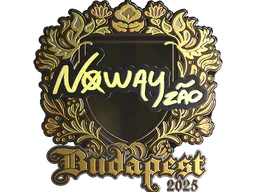 Sticker noway (Gold) | Budapest 2025 - Preço e onde comprar no CS2