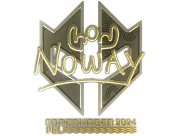 Sticker noway (Gold) | Copenhagen 2024 - Preço e onde comprar no CS2
