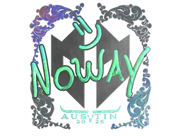Sticker noway (Holo) | Austin 2025 - Preço e onde comprar no CS2