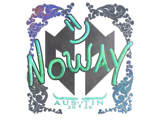 Sticker noway (Holo) | Austin 2025 - Preço e onde comprar no CS2