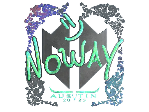 Sticker noway (Holo) | Austin 2025 - Preço e onde comprar no CS2